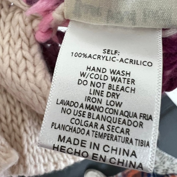 Three Bird Nest Wrapped up in Color Knit Cardigan Sz Large NWT - Picture 10 of 12